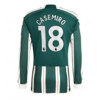 Manchester United Casemiro #18 Vonkajší futbalový dres 2023-24 Dlhy Rukáv